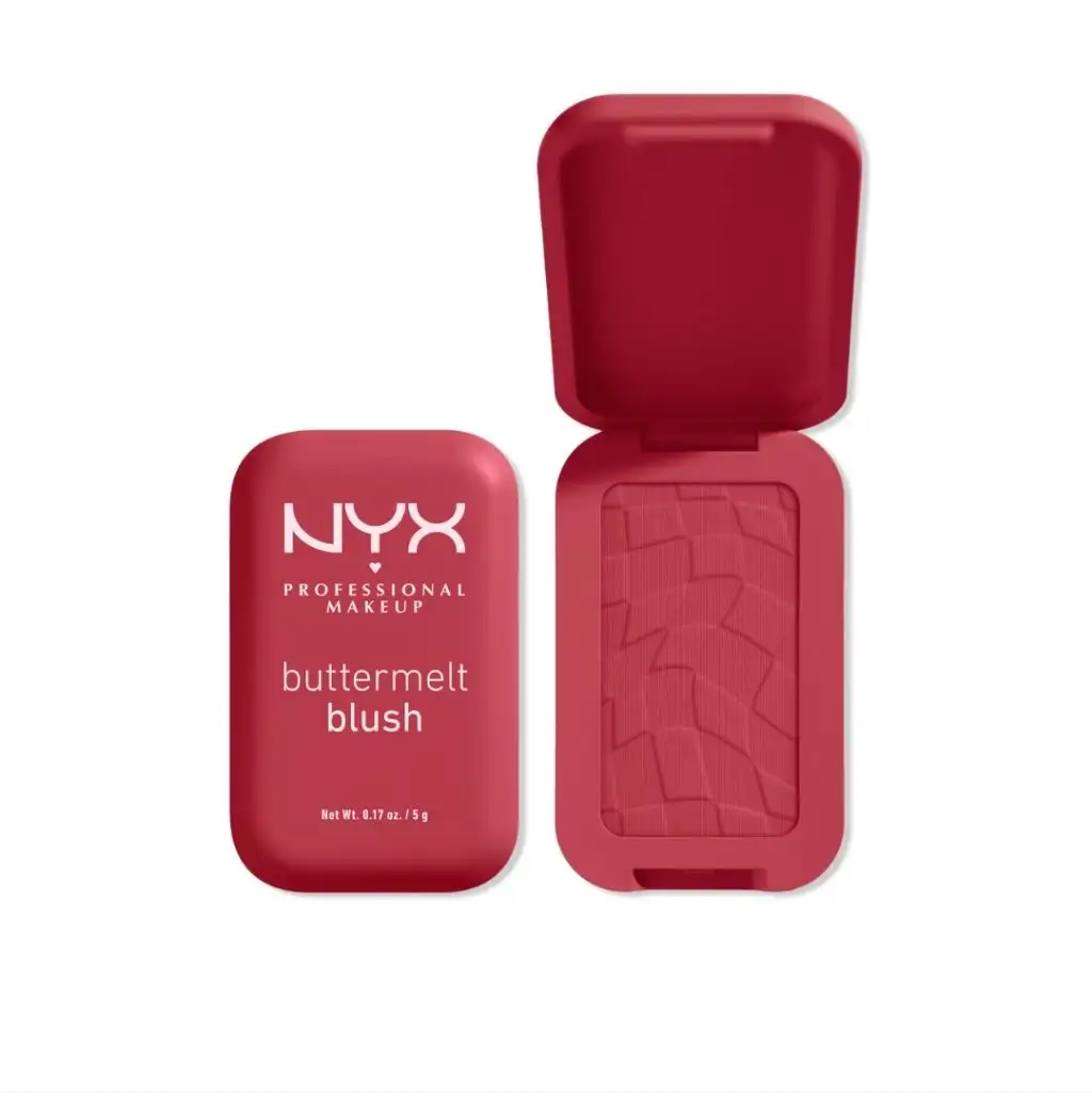 NYX PROFESSIONAL MAKEUP Buttermelt Powder Blush, Vegan Formula, Fade and Transfer-Resistant Blush, Up to 12HR Make Up Wear