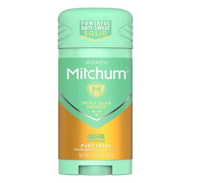 Mitchum Women Triple Odor Defense Invisible Solid Antiperspirant Deodorant, Pure Fresh,